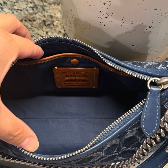 Coach Juliet Shoulder Bag 25 In Signature Denim - Picture 8 of 9